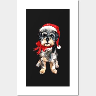 Fluffly Little Christmas Dog Posters and Art